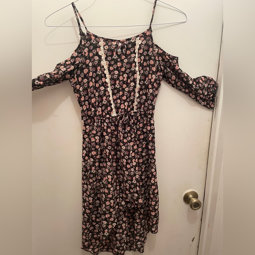 Flower romper with skirt